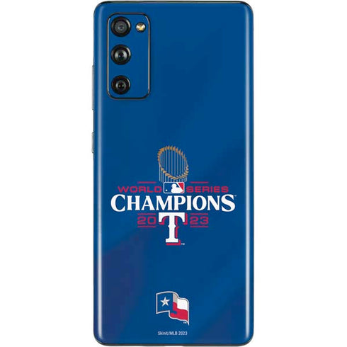 2023 World Series Champions Texas Rangers Galaxy S20 Fan Edition Skin